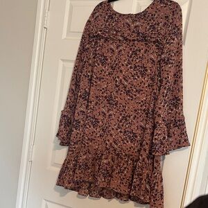 Floral Print Pink/Purple like Dress